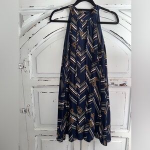 Entro Navy Halter Mini Dress